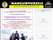 Tablet Screenshot of mangledwurzels.co.uk